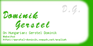 dominik gerstel business card